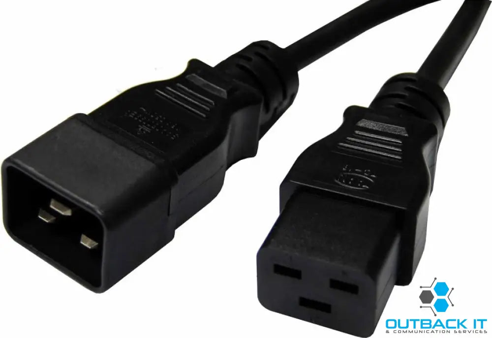 8Ware 2m Power Extension Cable Lead 15A IEC-C19 to IEC-C20 Male to Female for UPS PDU PC Servers Rack-mount Power