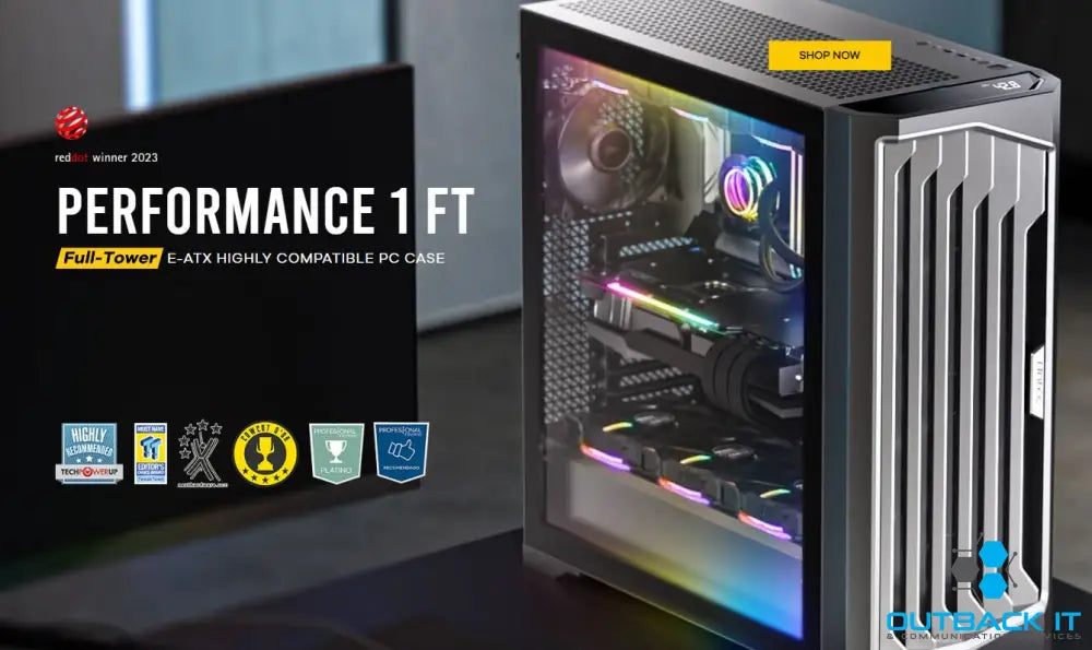 Antec Performance 1 FT AXT E-ATX ARGB Full Tower Editor’s Choice Temperature Display USB-C 4x ARGB Fans w/control