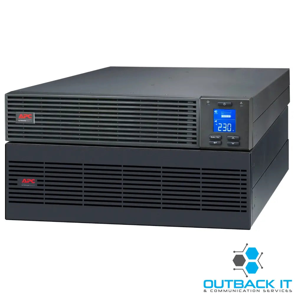 APC Easy UPS 6000VA/6000W Online UPS 5U Rackmount 230V/HW Input 1x HW Outlets Lead Acid Battery W/ Battery Pack W/ Rail