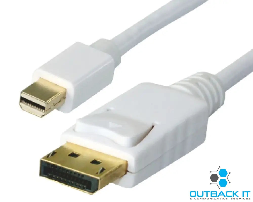 Astrotek 1m Mini DisplayPort DP to DisplayPort DP Converter Cable - Thunderbolt Male to Male DP for MacBook Pro Mac Air