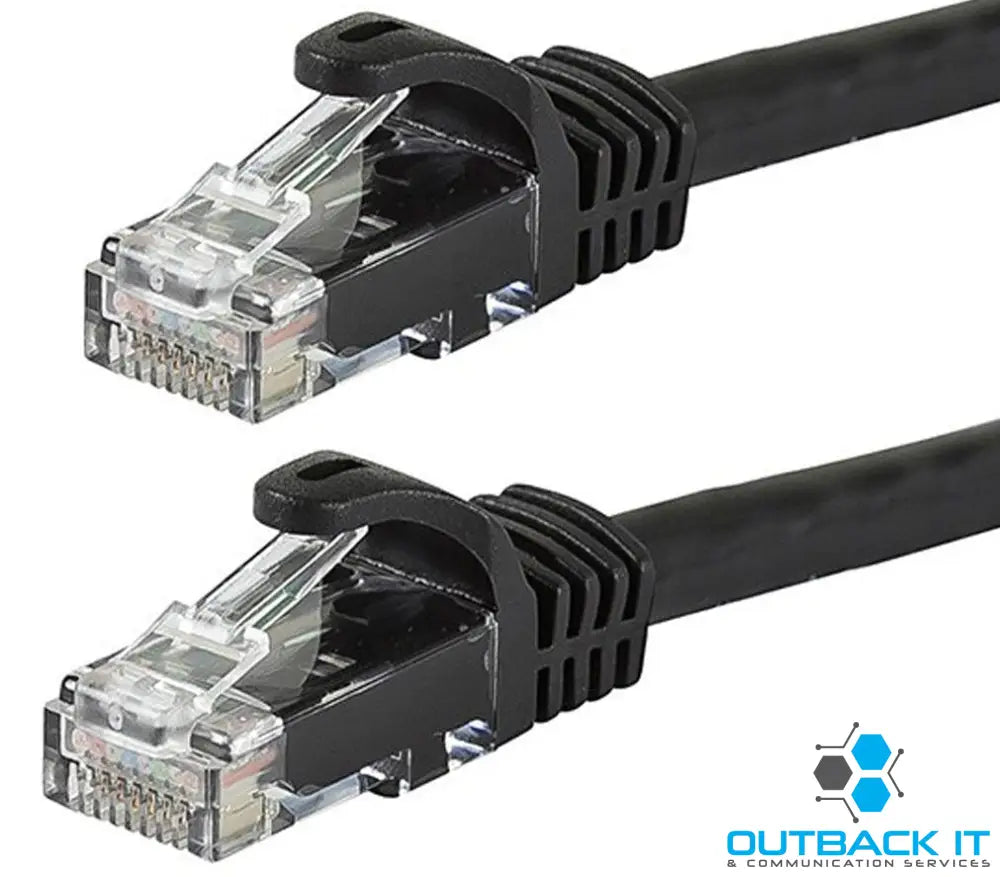 Astrotek CAT6 Cable 0.25m/25cm - Black Color Premium RJ45 Ethernet Network LAN UTP Patch Cord 26AWG CU Jacket Network