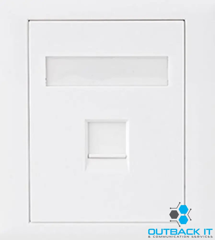 Astrotek CAT6 RJ45 Network Wall Face Plate Outlets 86x86mm 1 Port Socket Kit Network Cables