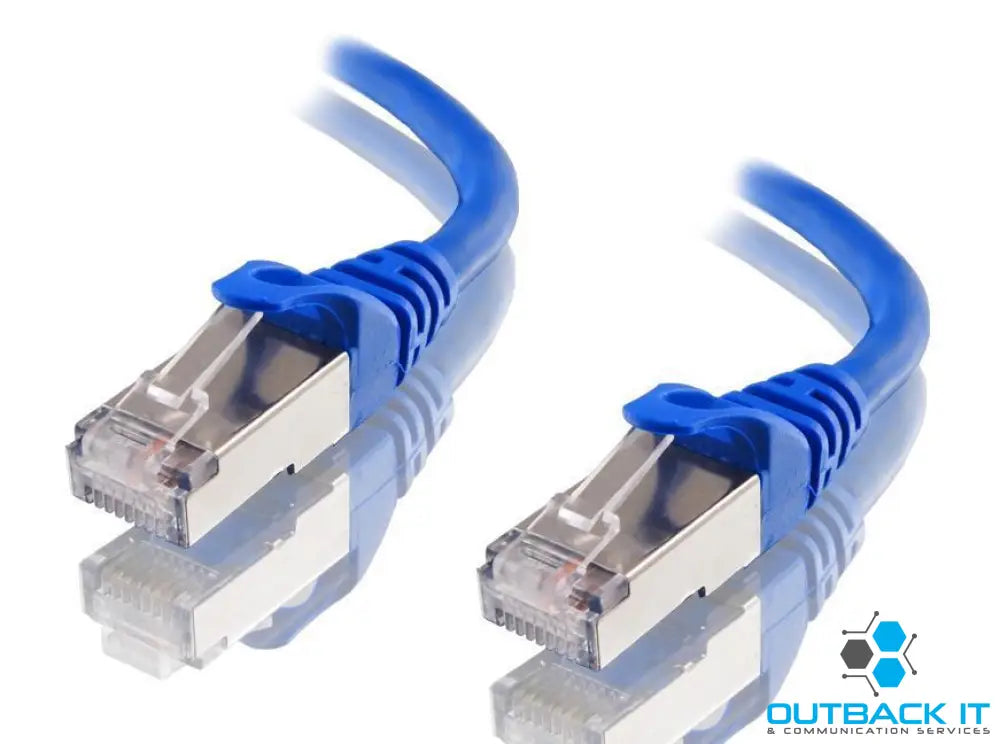 Astrotek CAT6A Shielded Ethernet Cable 30m Blue Color 10GbE RJ45 Network LAN Patch Lead S/FTP LSZH Cord 26AWG Network