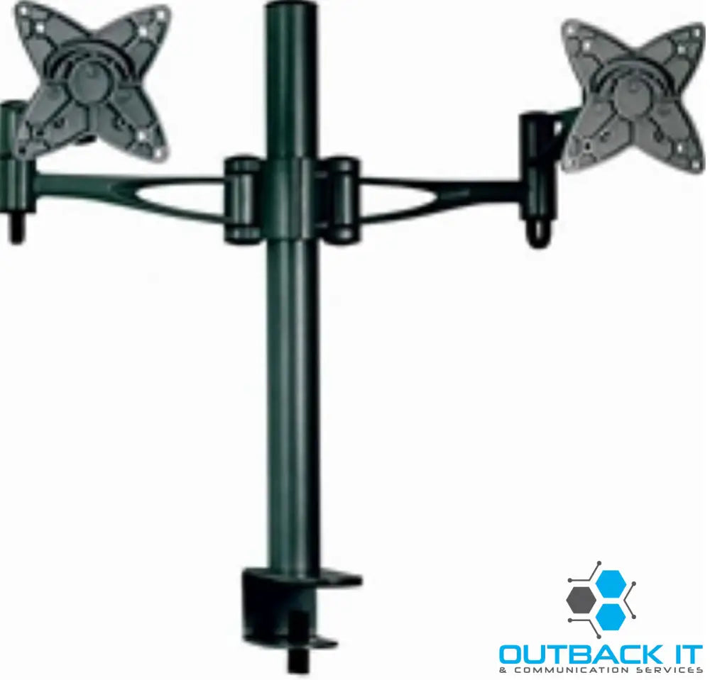 Astrotek Dual Monitor Arm Desk Mount Height Adjustable Stand for 2x LCD Display 23.8’ 24’ 27’ 31.5’ 32’ 8kg 30° Tilt