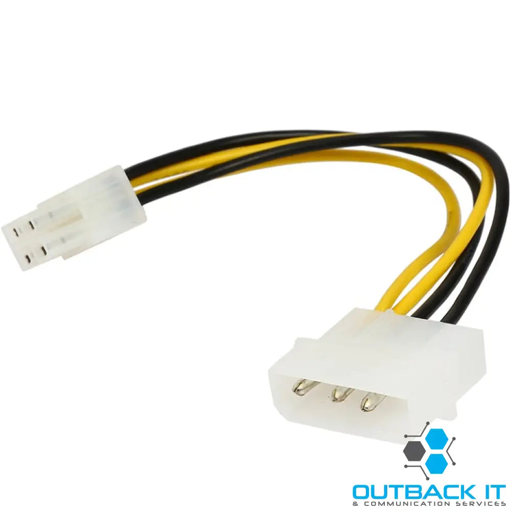 Astrotek Internal Power Molex Cable 20cm - 4 pins to 8 pins ATX EPS 12V Motherboard Power Supply Adapter Converter IDE