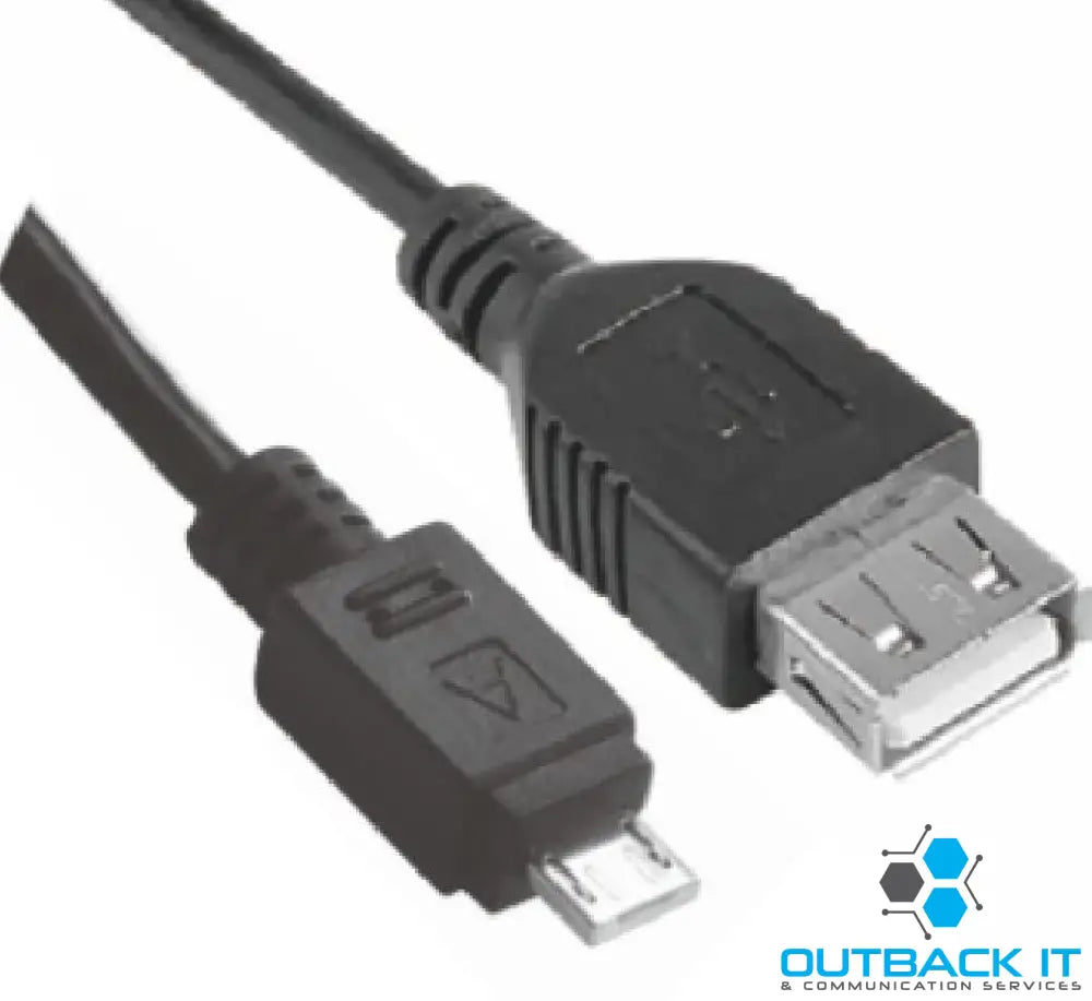 Astrotek Micro USB Male to USB Female OTG Adapter Converter Cable Black for Windows Samsung Android Tablet & Mobiles