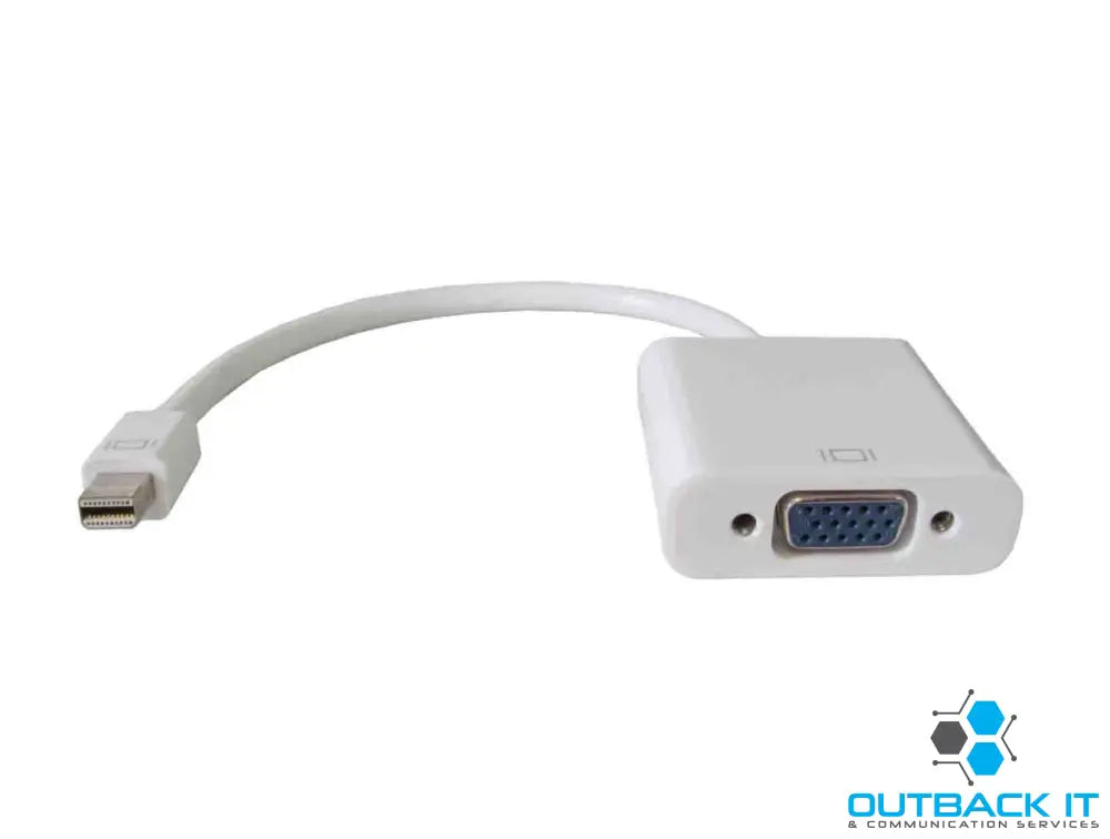 Astrotek Mini DisplayPort DP to VGA Adapter Converter Cable 20cm - Male to Female Gold Plated RoHS HDMI & Video Cables
