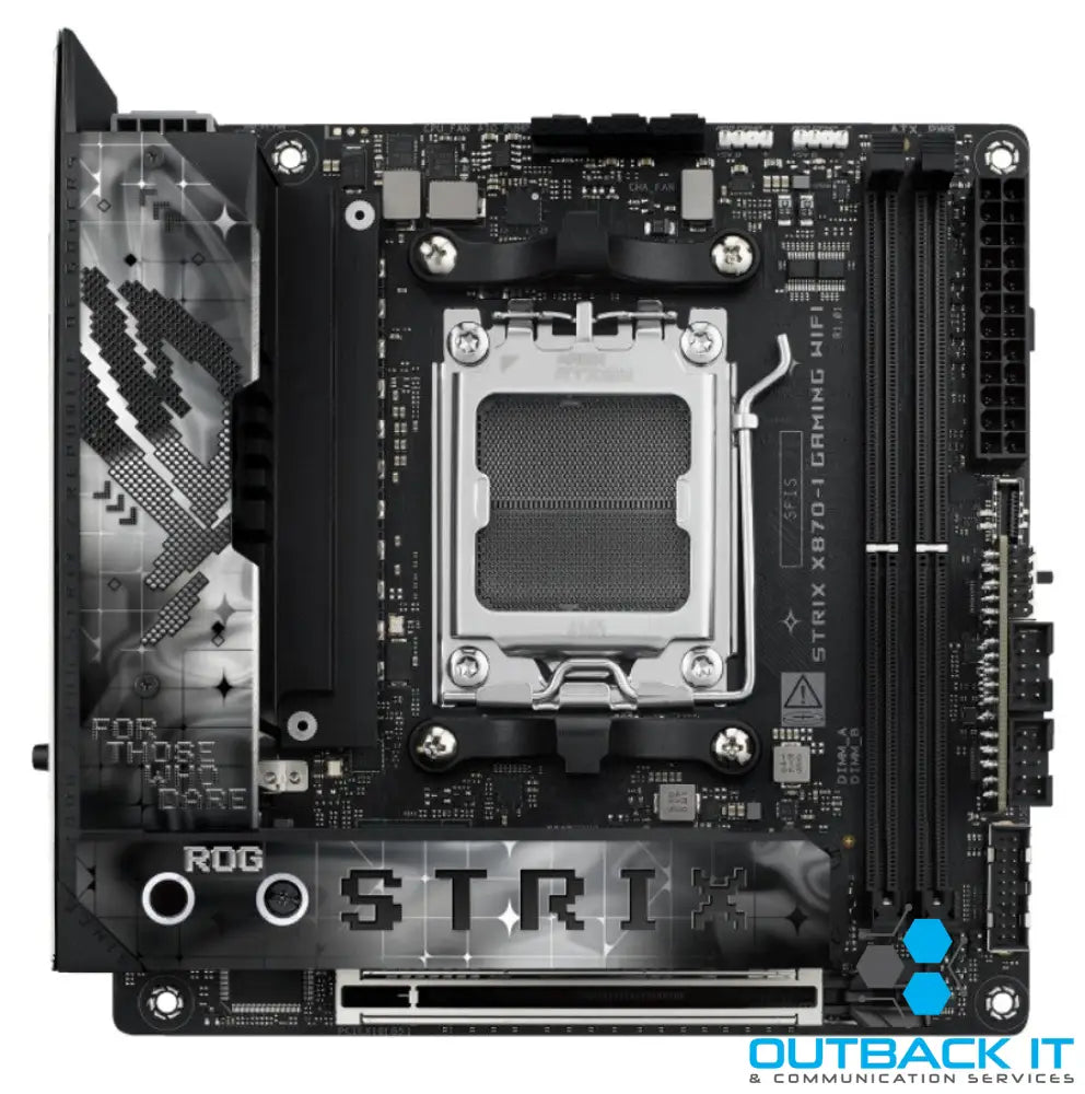 ASUS AMD ROG STRIX X870-I GAMING WIFI (AM5) Mini-ITX Motherboard 2x DDR5 96GB 1x PCIe 5.0 x16 slot 2x M.2 slots 2x SATA