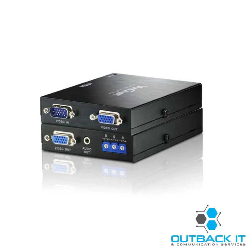 Aten Professional Video Extender VGA Via Cat5 with Audio & Deskew Supports One local & One Remote Output 1900x1200@60Hz