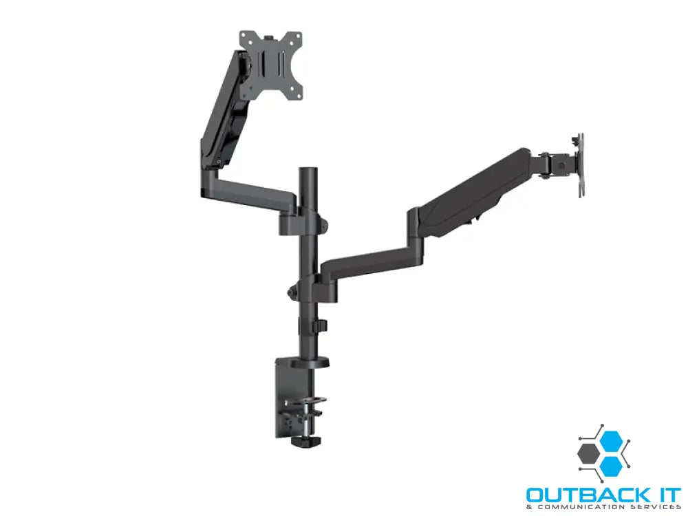 Brateck Dual Monitor Full Extension Gas Spring Dual Monitor Arm (independent Arms) Fit Most 17’-32’ Monitors Up to 8kg