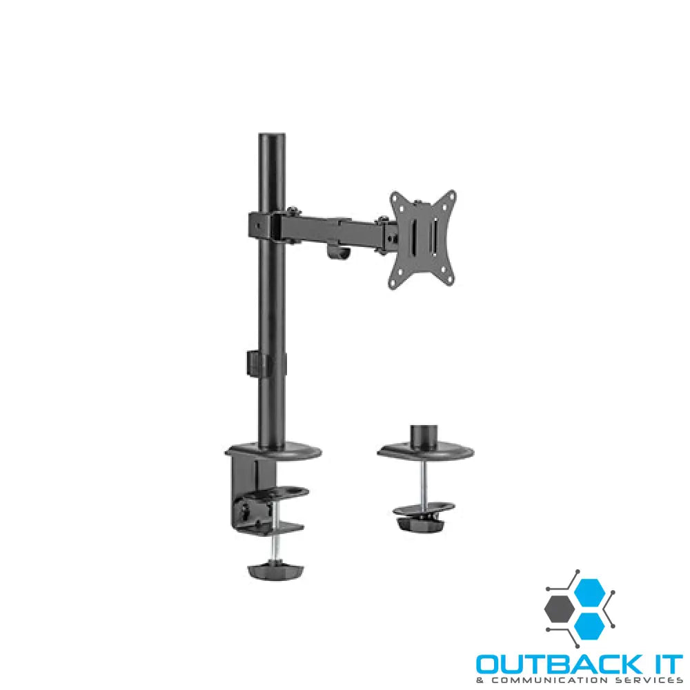 Brateck Single-Monitor Steel Articulating Monitor Mount Fit Most 17’-32’ Monitor Up to 9KG VESA 75x75,100x100 (Black)