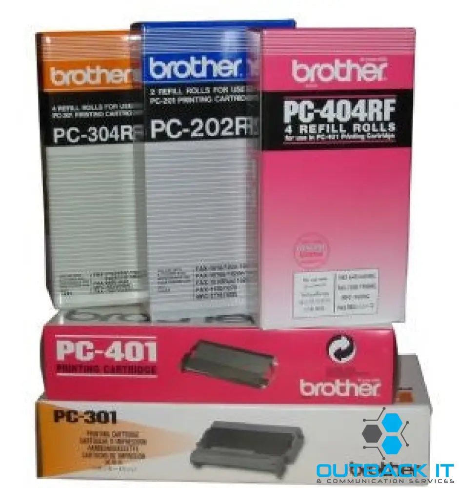 Brother PC302RF A twin pack of thermal printing ribbons - requires PC-301 - 235 A4 pages per ribbon for Fax 920/930