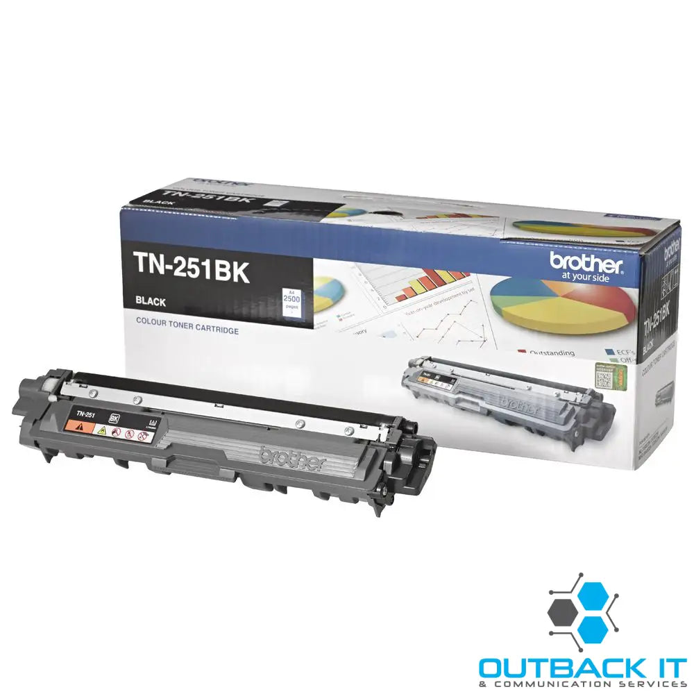 Brother TN-251BK BLACK TONER CARTRIDGE TO SUIT HL-3150CDN/3170CDW/MFC-9140CDN/9330CDW/9335CDW/9340CDW /DCP-9015CDW