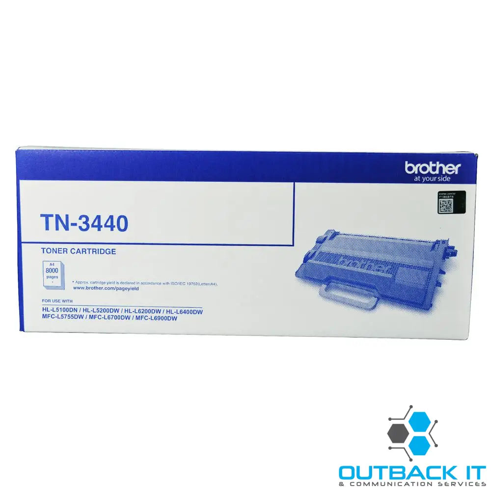Brother TN-3440 Mono Laser Toner - High Yield- HL-L5100DN L5200DW L6200DW L6400DW & MFC-L5755DW L6700DW L6900DW up to