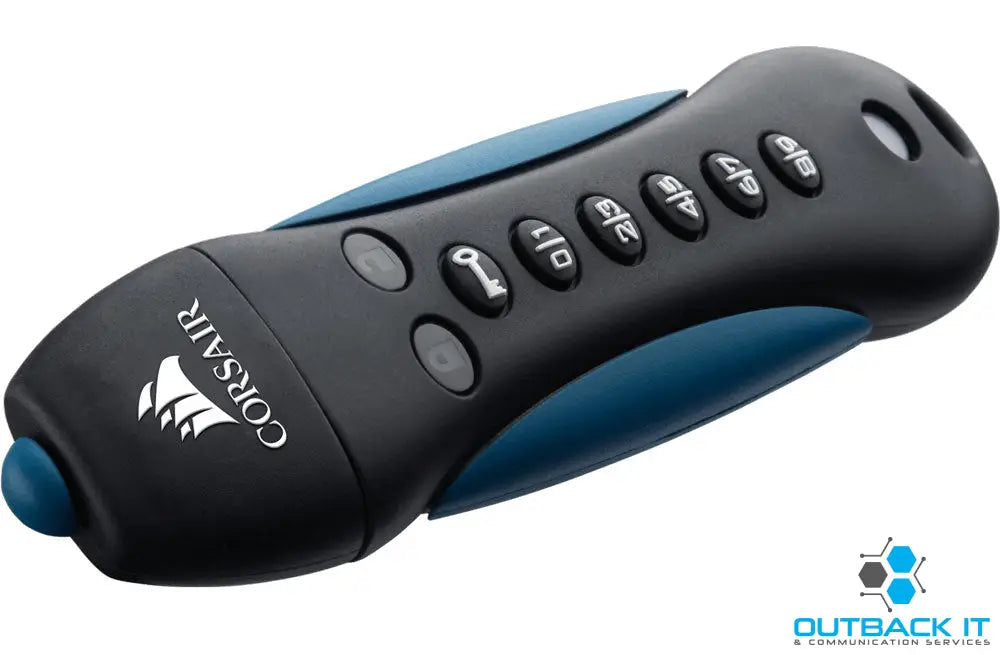 Corsair Padlock 3 64GB Secure USB 3.0 Flash Drive with Keypad - Secure 256-bit Hardware AES Encryption USB3.0 Memory