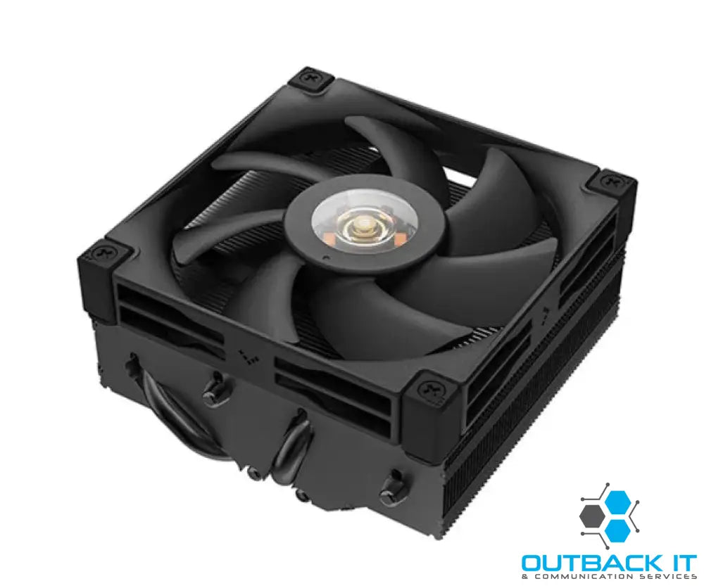 DeepCool AN400 Black Top Flow Low-Profile Air Cooler 150W Cooling Power 4 Heat Pipe Full ITX Motherboard Compatibility