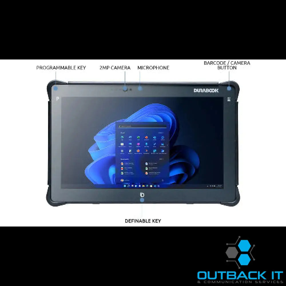 DURABOOK R11 11.6’FHD,Intel® Pentium® Gold Processor Windows 11 8GB RAM 128GB PCIe SSD,Wi-Fi 6E Bluetooth v5.3 2MP