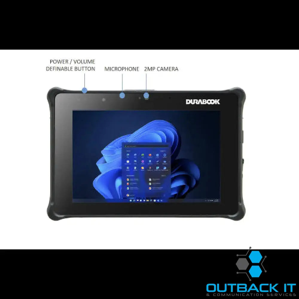 DURABOOK R8 8’ FHD Intel® Pentium® Gold 8500 Windows 11 8GB RAM 128GB PCIe SSD,Wi-Fi 6E Bluetooth v5.3 2MP Front Camera