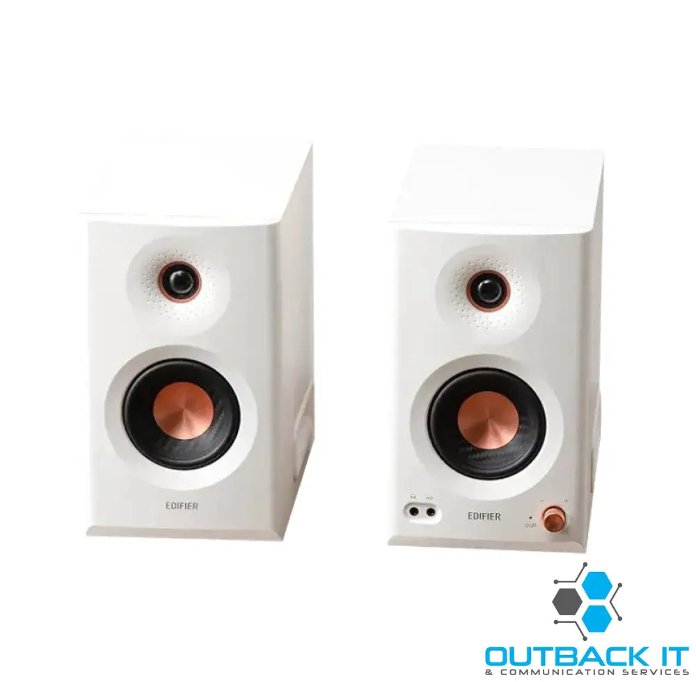 Edifier MR5 WHITE Tri-amped Powered Studio Monitor Speakers 46Hz to 40kHz External Speakers