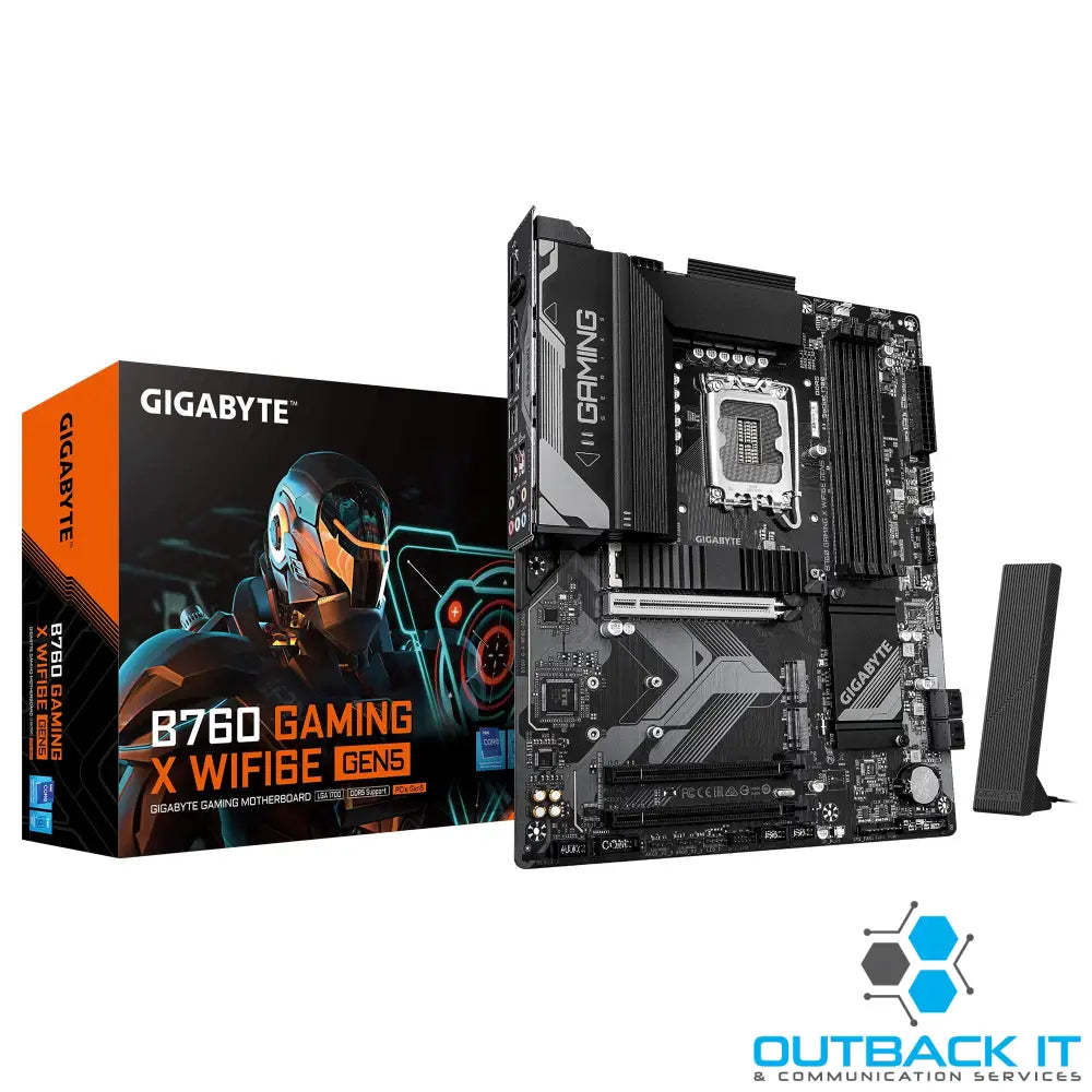 Gigabyte B760 GAMING X WIFI6E GEN5 Intel LGA 1700 ATX Motherboard 4x DDR5 ~256GB 3x PCI-E x16 3x M.2 4x SATA 1x USB 3.2
