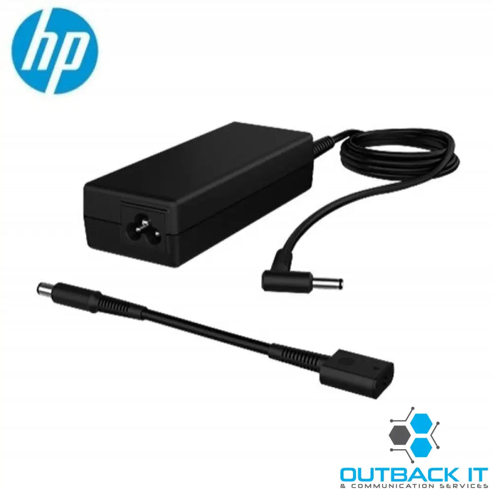 HP 90W Smart AC Adapter Wired 4.5-7.4mm DC Power Jack Connectors right-angled (90°) for HP Notebook 0.33kg Black 1 YR
