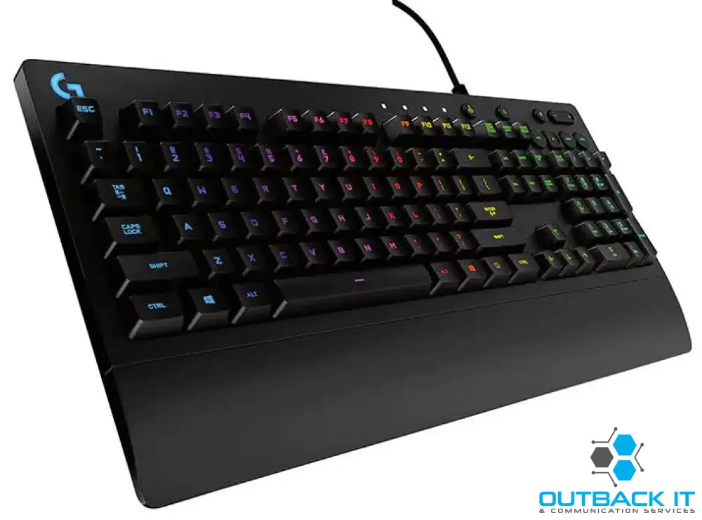 Logitech G213 Prodigy RGB Gaming Keyboard 16.8 Million Lighting Colors Mech-Dome Backlit Keys Dedicated Media Controls