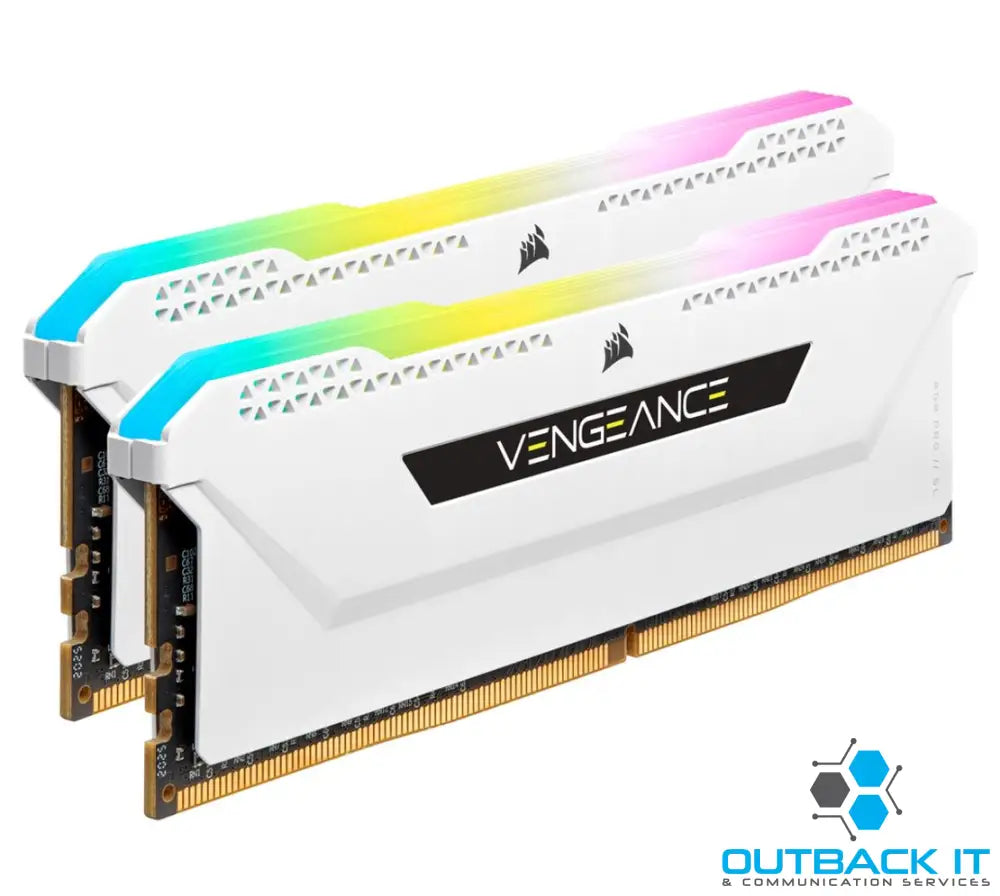 (LS)Corsair Vengeance RGB PRO SL 16GB (2x8GB) DDR4 3200Mhz C16 White Heatspreader Desktop Gaming Memory DDR4 UDIMM