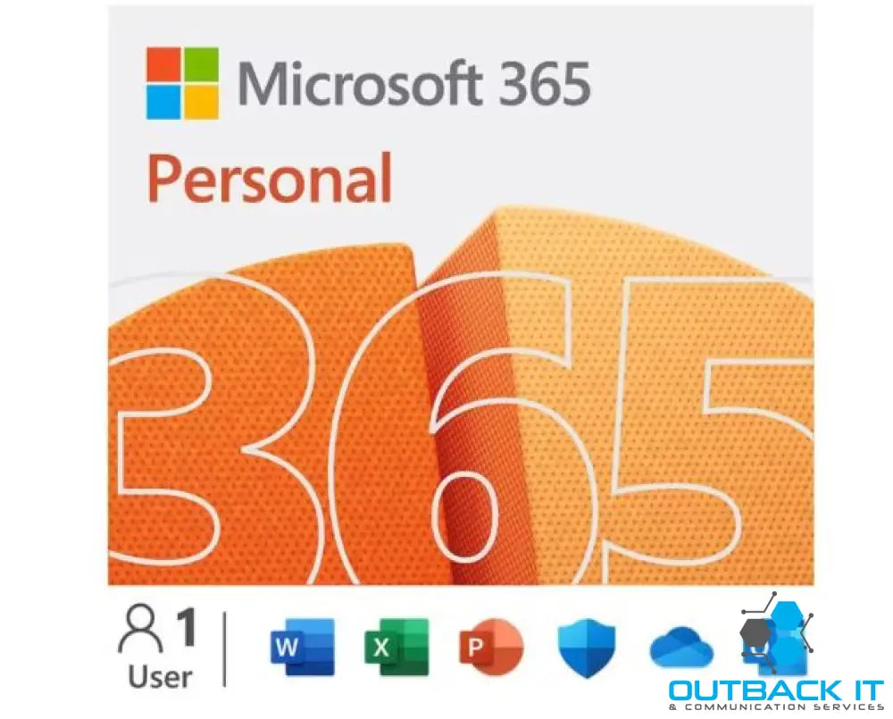 Microsoft 365 Personal 2023 English APAC 1 Year Subscription Medialess NEW for PC & Mac. (LS) Microsoft Office