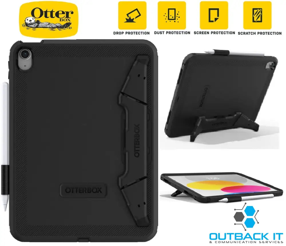 OtterBox Defender Apple iPad (11.0’) 11th Gen (A16)/iPad 10th Gen (10.9’) Case Black for EDU,No Retail Packaging