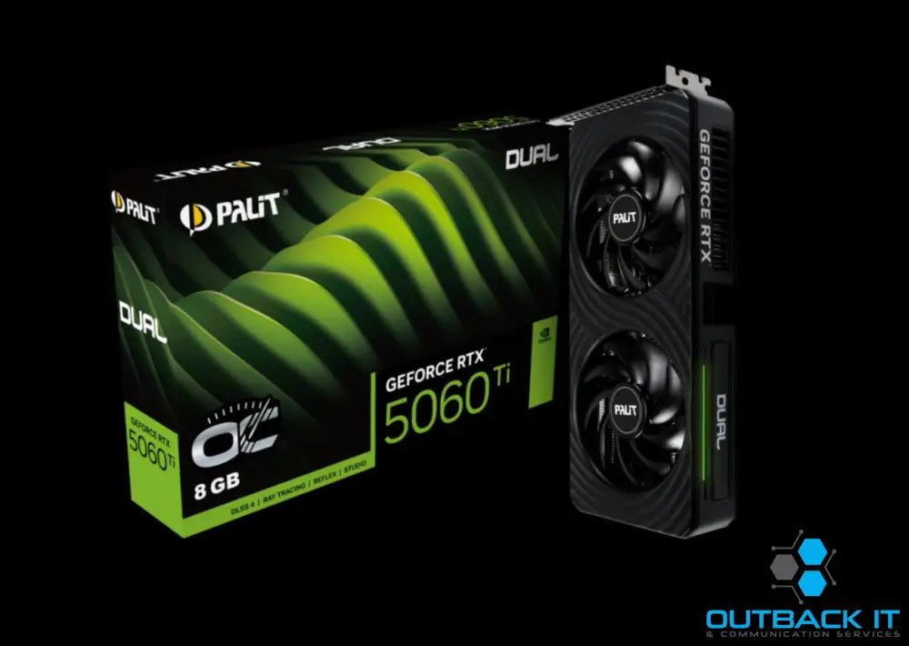 PALIT RTX5060Ti DUAL OC 8G GDDR7 128bit 3-DP HDMI NE7506TS19P1-GB2062D PCI-E nVidia Chipset
