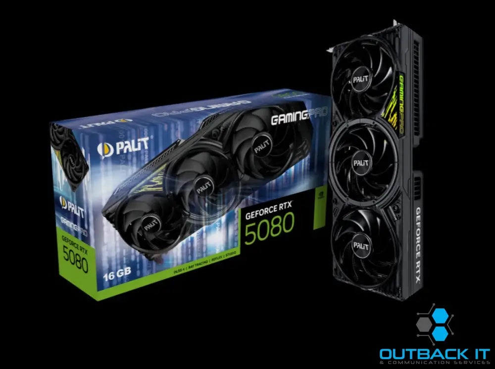 PALIT RTX5080 GAMINGPRO 16GB GDDR7 256bit 3-DP HDMI PCI-E 5.0 4K 3 slot Recommended System Power 850 W PCI-E nVidia