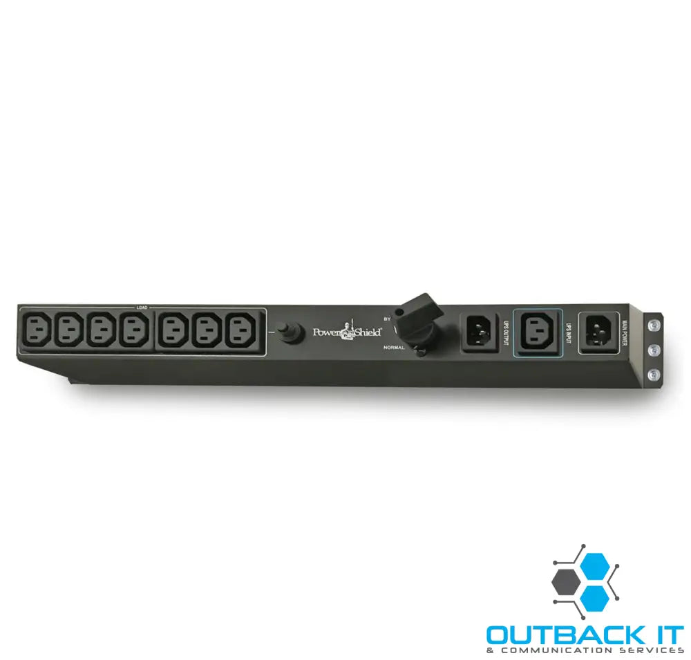PowerShield Rack Mount Bypass Switch Plus Hot Swap PDU for 1 & 2kVA 1U 10Amp Input ensures uninterrupted power during