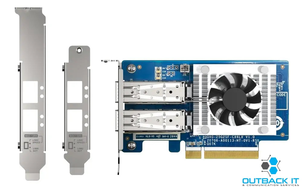 QNAP QXG-25G2SF-CX6 Dual-port 25GbE Network Expansion Card NVIDIA Mellan ox ConnectX-6 LX SmartNIC Controller PCIe Gen4