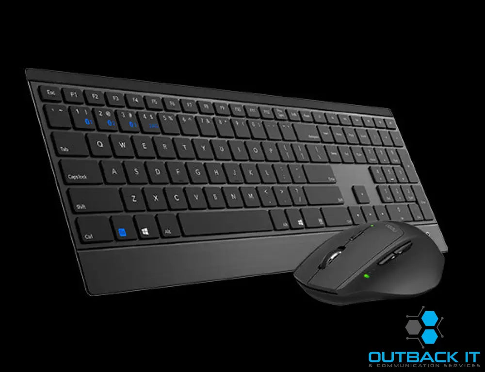 RAPOO 9500M Bluetooth & 2.4G Wireless Keyboard Mouse Combo Black- Multi-Device connection - Adjustable1600DPI 4.5mm