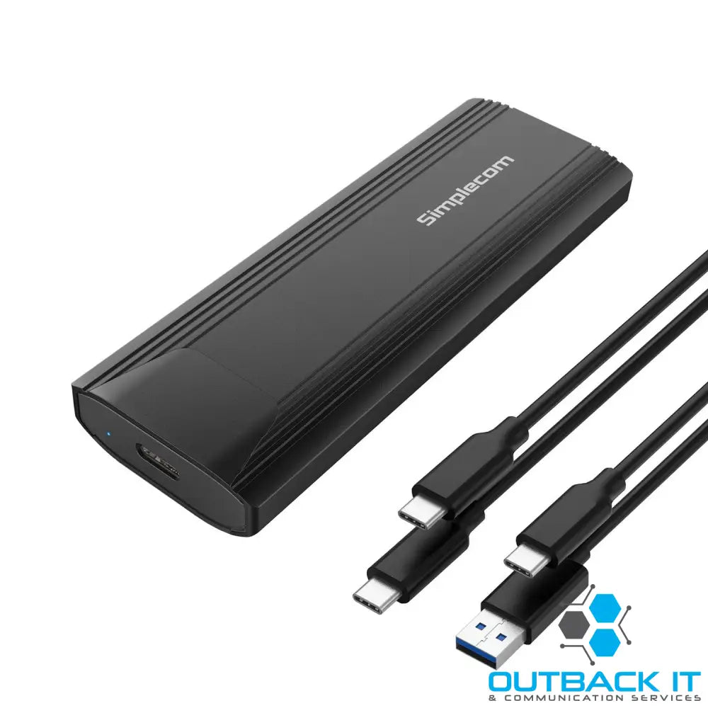 Simplecom SE504v2 NVMe / SATA Dual Protocol M.2 SSD USB-C Enclosure Tool-Free USB 3.2 Gen 2 10Gbps M.2 External