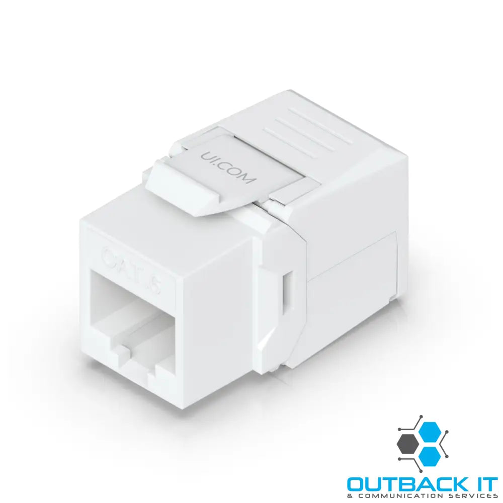 Ubiquiti Cat6 Keystone Jack 12-Pack White Toolless Keystone For Terminating A Cat6 Ethernet Jack Without The Use Of A