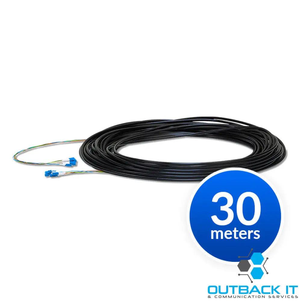 Ubiquiti Single-Mode Lightweight Fiber Cable Lenth 30m Outdoor Jacket Kevlar Yarn For Added Tensile Strength