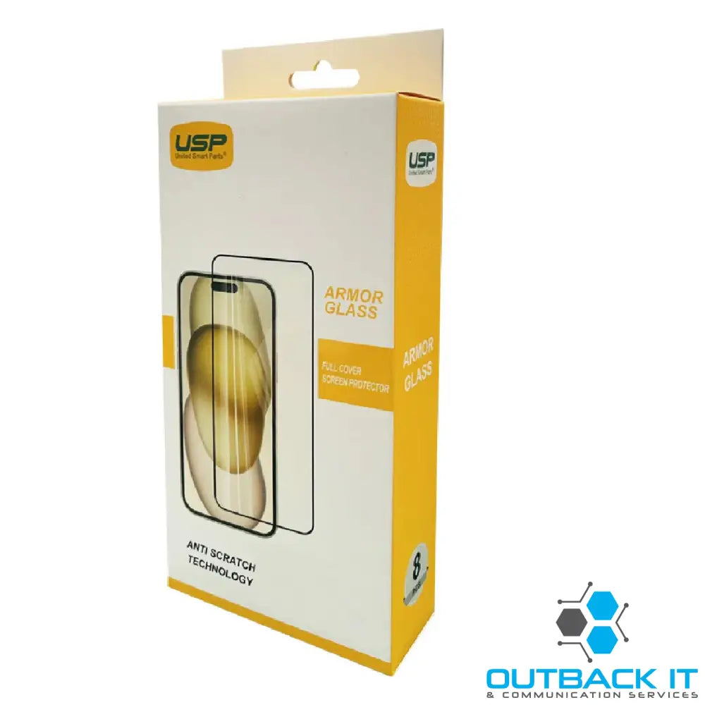 USP Apple iPhone 16 Pro Max (6.9’) Armor Glass Full Cover Screen Protector (8 PCS)-5X Anti Scratch Technology,Perfectly