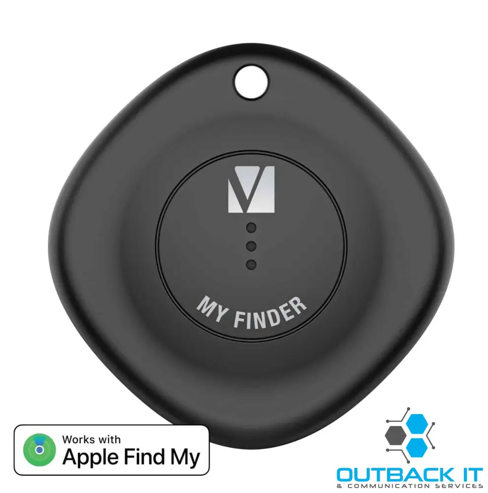 Verbatim Bluetooth Tracker My Finder Black IP66 IOS Iphone Ipad Macbook Long Life Pets Kid Luggage Backpack Apple Find