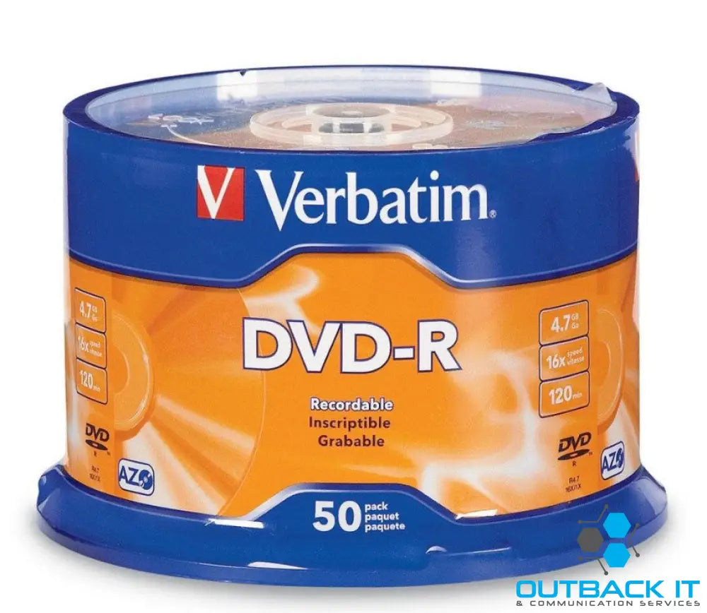 Verbatim DVD-R 4.7GB 50pk Spindle 16x DVD-R/-RW Media