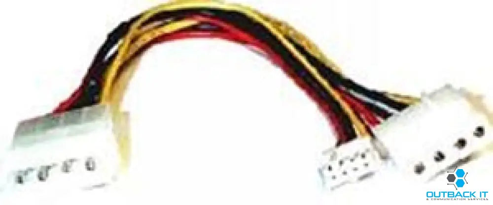 8ware Power Splitter to Hard & FDD + Floppy drv 1x Molex (Female) to 2x Molex (Male) + 1x Floppy (Female) 30cm cable