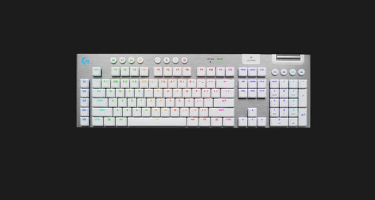 (LS)Logitech G PRO X TKL Wireless Mech Gaming Keyboard White Internet access for Logitech G HUB Software Advanced features require Logitech G HUB