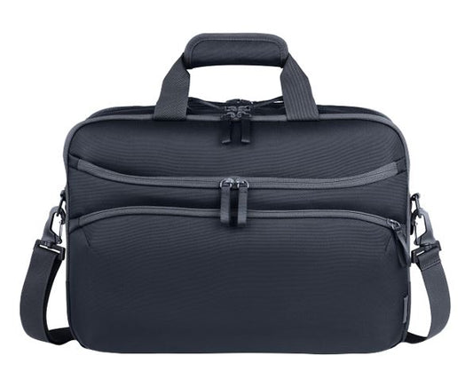 HP Travel Plus 22 Liter 16 Laptop Bag made with at least 60% post-consumer recycled materials and with Double-coil zipper closing system