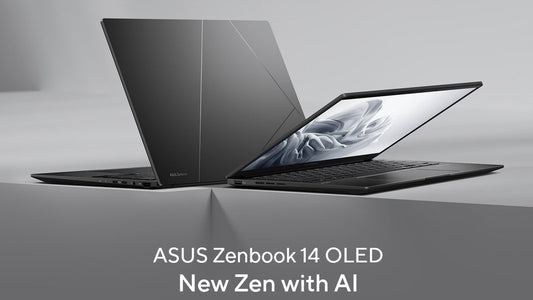 ASUS ZenBook UM3406 14' 3K OLED AMD Ryzen R7-8840HS + Ryzen AI 16GB 1TB  Win11 H, Radeon Graphics ErgoSense KB Touchpad 180° Hinge 1.2kg Notebook