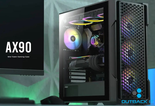 Antec AX90 ATX 2x 360mm Radiator Support 4x ARGB 12CM Fans 3x Front & 1x Rear included. RGB controller for six fans.