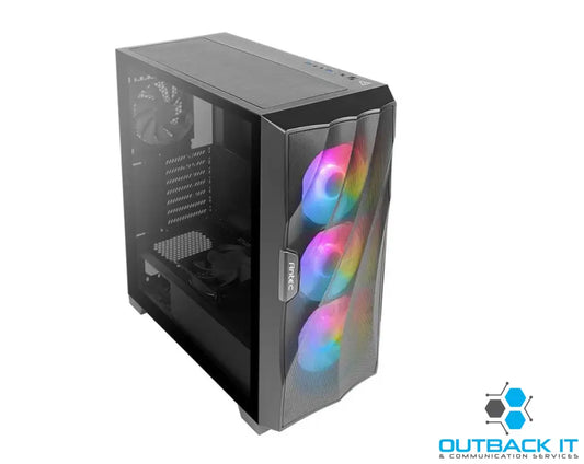 Antec DF700 FLUX Wave Mesh Front 5x pre-installed (3x ARGB Fan 1x Rear PSU Shell (Reverse Fan) GPU 405mm PSU 205mm ATX