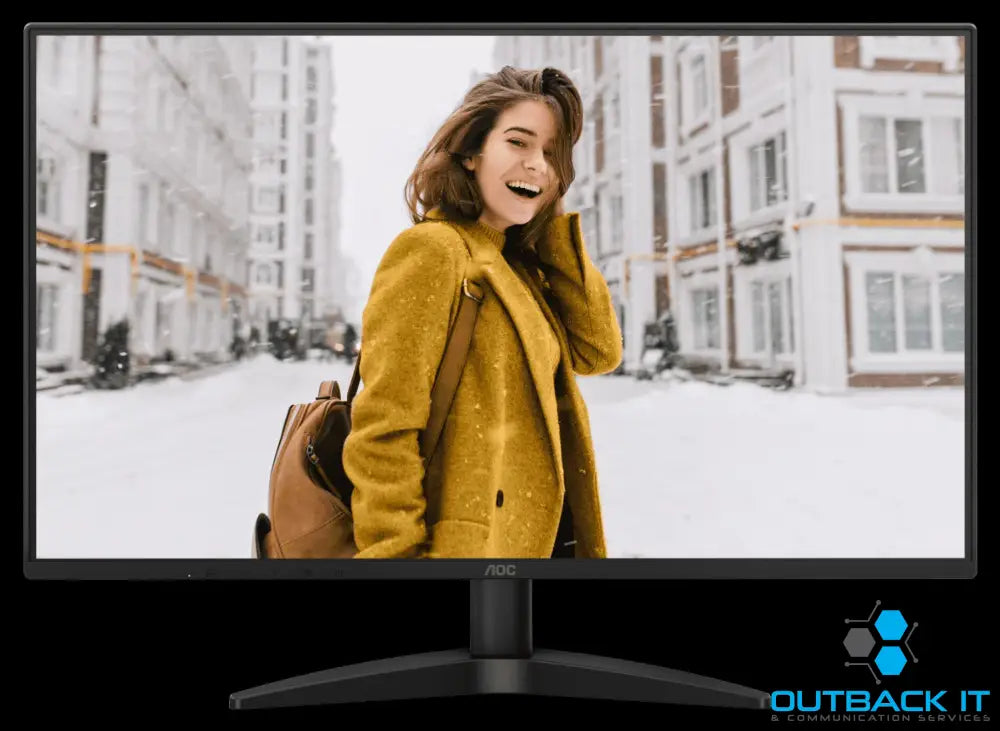 AOC 27’ IPS 100Hz 250cd/m2 Full HD 1920 × 1080 3-Way Frameless Slim- HDMI VGA Tilt Low Blue Mode Flicker Free VESA