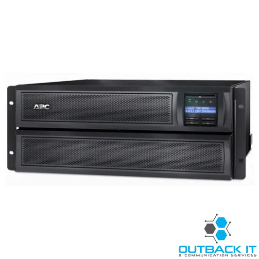 APC Smart-UPS X 3000VA/2700W Line Interactive UPS 4U Rackmount 230V/16A Input 2x IEC C19 & 8x IEC C13 Outlets Lead Acid