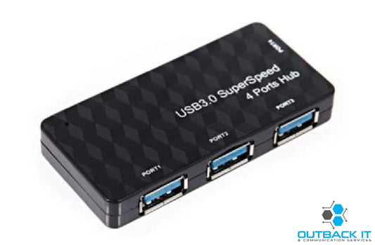 Astrotek 4 Port USB3.0 HUB 3x USB3.0 + 1x Micro USB with 5V 2.5A Power Adaptor USB Hubs