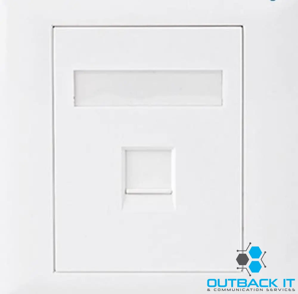 Astrotek CAT5e RJ45 Wall Face Plate 86x86mm 1 Port Socket Kit Network Cables